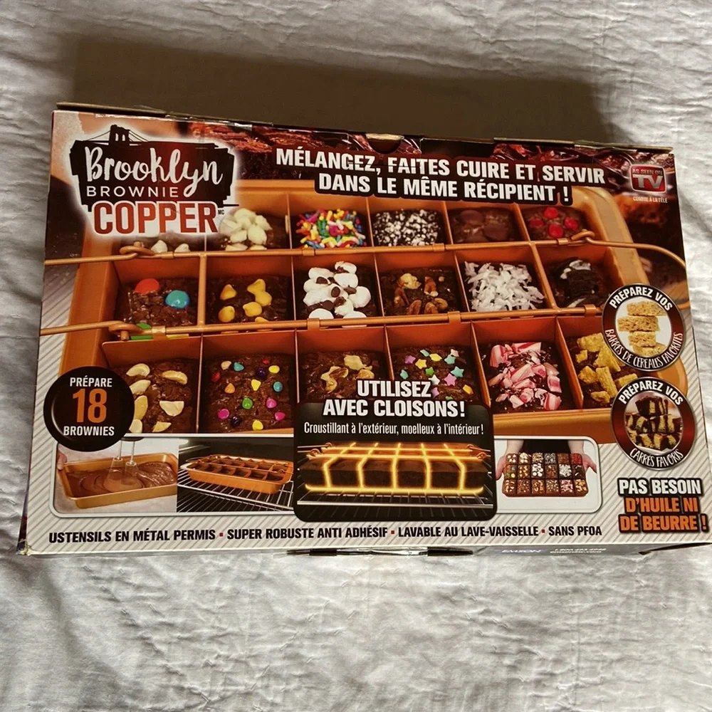 As Seen On TV Brooklyn Brownie Copper 18 Brownies - Picture 3 of 7